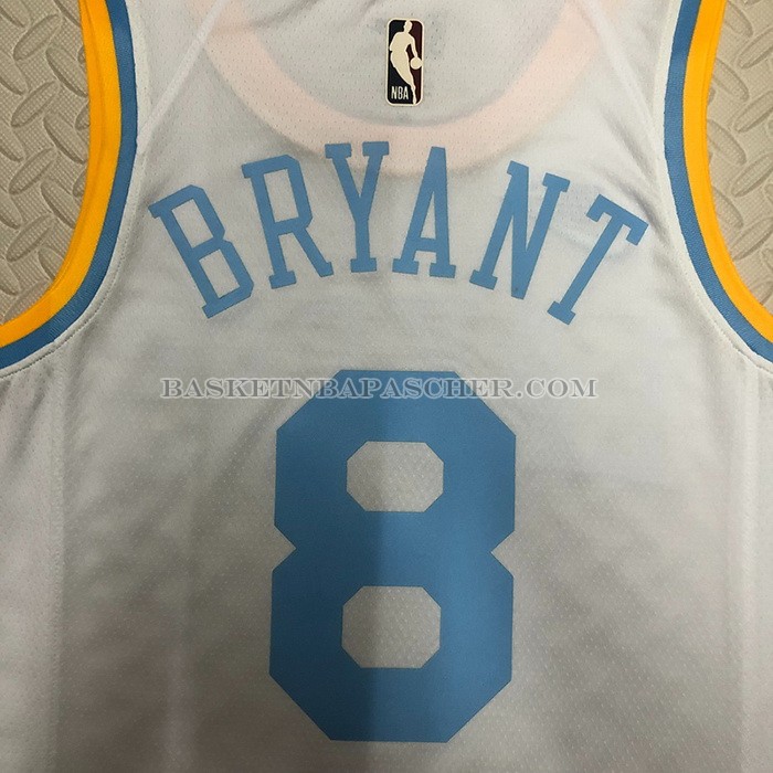 Maillot Los Angeles Lakers Kobe Bryant NO 8 Classic 2022-23 Blanc
